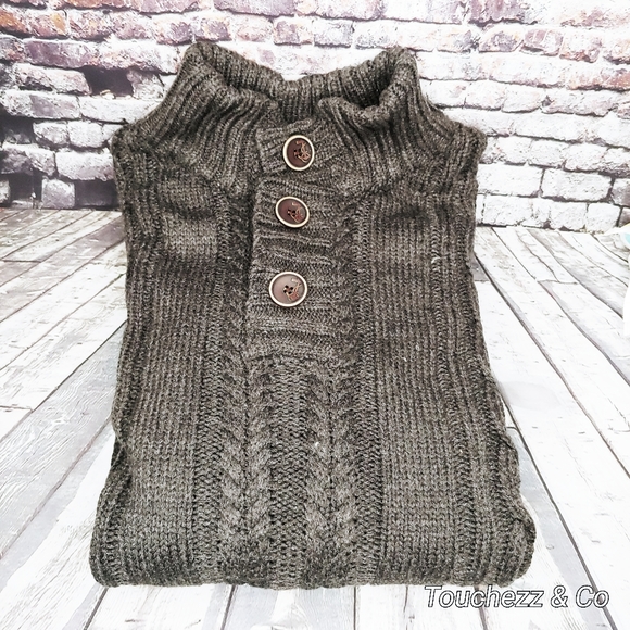 Weatherproof Vintage- Button Mock- Neck Sweater - Picture 3 of 6